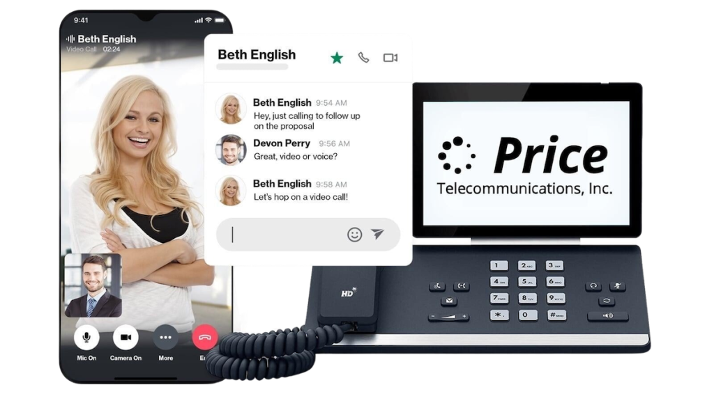 Price Telecommunications Video Calls and Business Phone Text - Price Telecommunications | VoIP phone systems & IT Support near me Price Telecommunications Video Calls and Business Phone Text